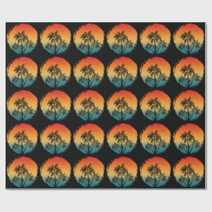 Papier Cadeau coucher de soleil d'été lever de soleil vacances n