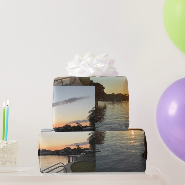 Papier Cadeau Couchers de soleil en Floride  (Cadeaux de fête)