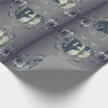Papier Cadeau Couleur Argent Rose Cadre Coeur Votre Enveloppemen<br><div class="desc">Ne serait-ce pas amusant de marquer leur anniversaire de mariage avec mon cadre cardiaque rose original et votre magnifique photo!</div>