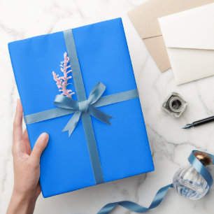 Papier Cadeau Couleur bleu azur clair ton