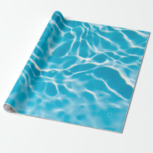 Papier Cadeau Couleur bleue claire texture de surface d'eau calm