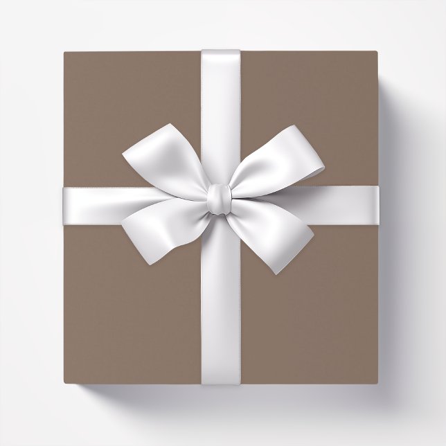 Papier Cadeau Couleur claire marron pastel taupe foncé (Créateur téléchargé)