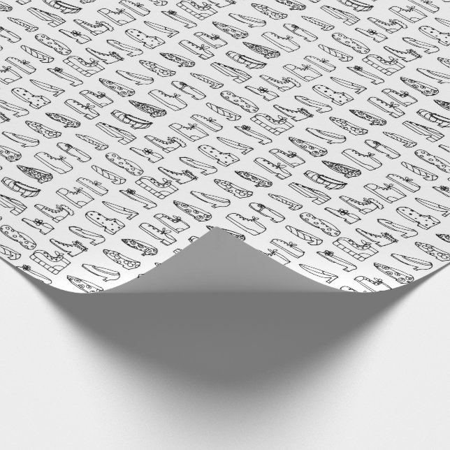 Papier Cadeau Couleur de chaussure amusante pour votre propre Mo (Coin)