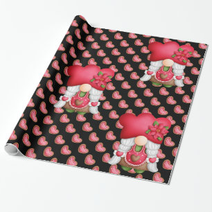Papier Cadeau Couleur de la Personnaliser de Gnome du coeur