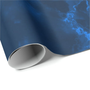 Papier Cadeau Couleur de marbre bleu foncé