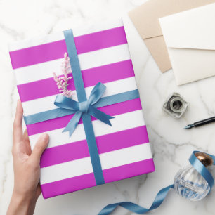 Papier Cadeau Couleur disco rayée 