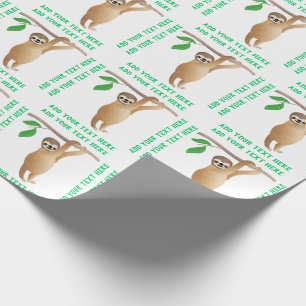 Papier Cadeau Couleur faite sur commande personnalisée mignonne