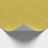 Couleur Or Tendance Moderne Minimaliste Votre Nom