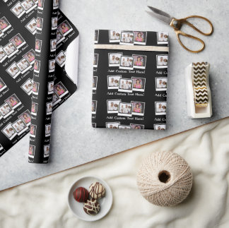 Papier Cadeau Couleur personnalisée des images instantanées 3 ph