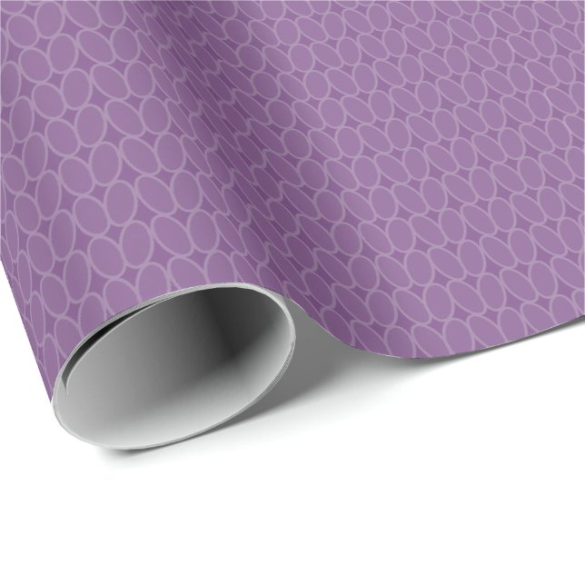 Papier Cadeau Couleur personnalisée Knit Stitch (Coin rond)