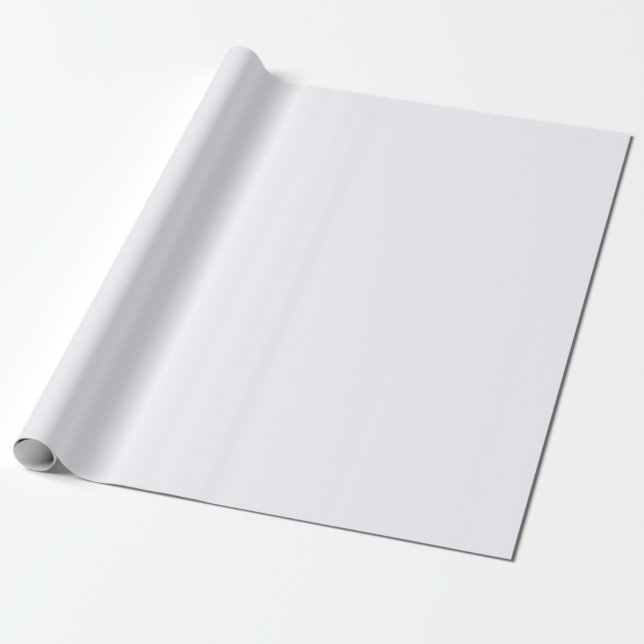 Papier Cadeau Couleur solide blanc Fantôme (Déroulé)