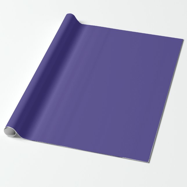 Papier Cadeau Couleur solide bleu ardoise foncée (Déroulé)
