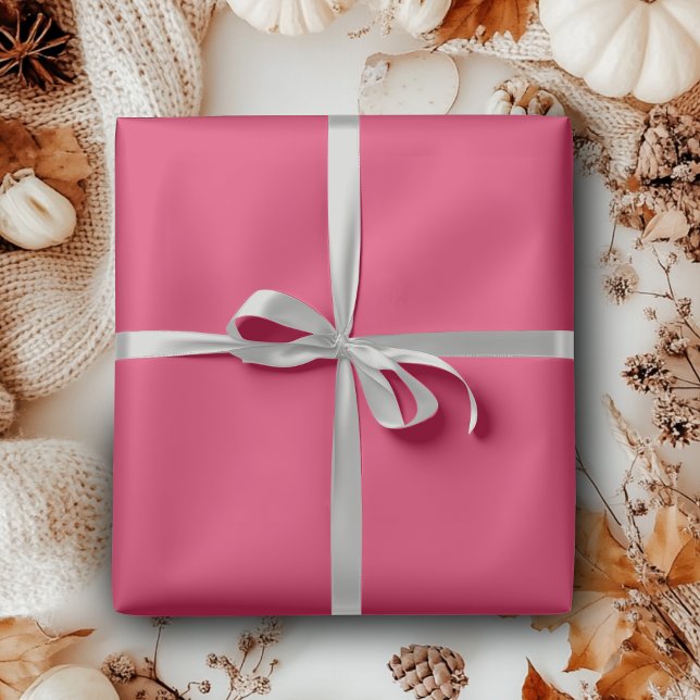 Papier Cadeau Couleur solide cerise | Classique | Élégant | tend (Créateur téléchargé)