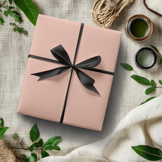 Papier Cadeau Couleur solide citronnade rose | Classique | Éléga (Créateur téléchargé)