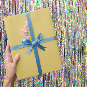 Papier Cadeau Couleur solide crème or