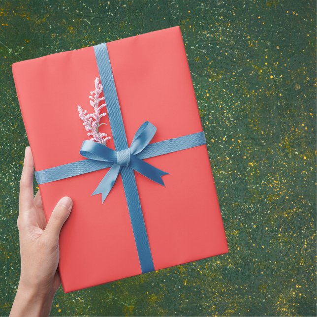 Papier Cadeau Couleur solide de pamplemousse (Créateur téléchargé)