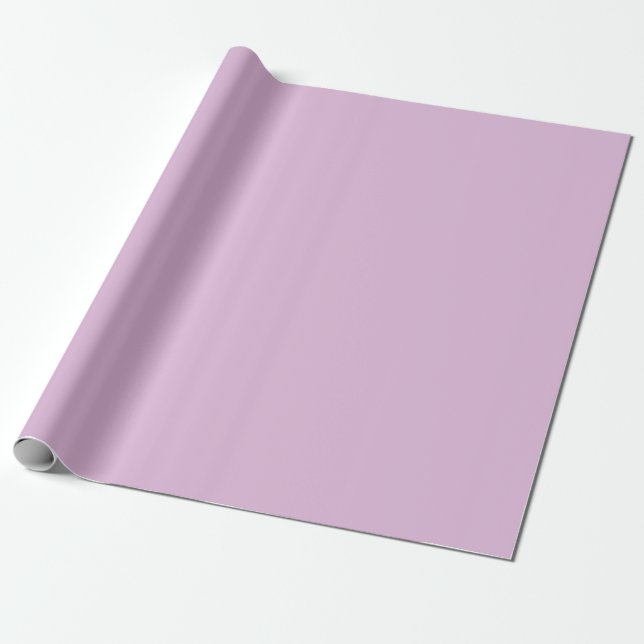 Papier Cadeau Couleur solide Lilac française douce (Déroulé)