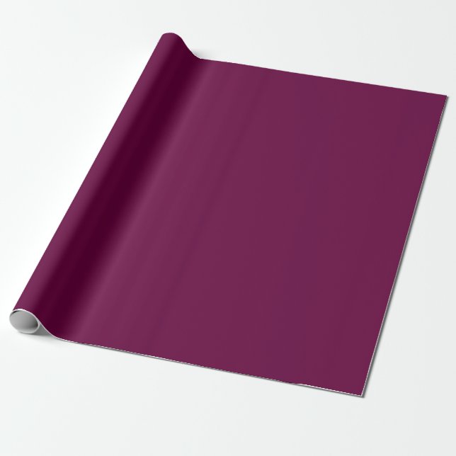 Papier Cadeau Couleur solide pourpre tyrienne (Déroulé)