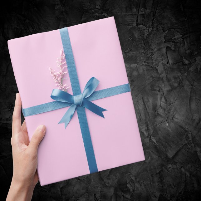 Papier Cadeau Couleur solide Rose classique (Créateur téléchargé)