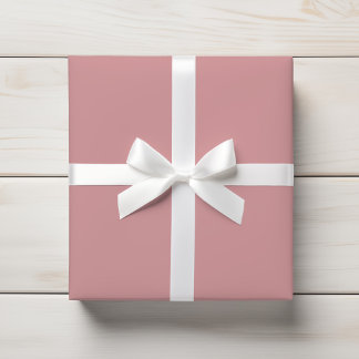 Papier Cadeau Couleur solide Rose souple et poussiéreuse