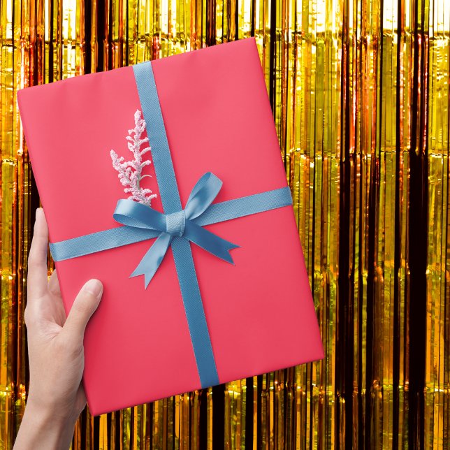 Papier Cadeau Couleur solide rouge taille (Créateur téléchargé)