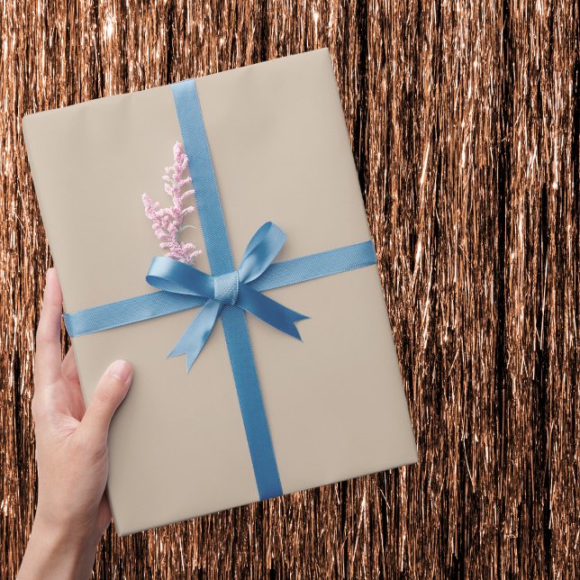 Papier Cadeau Couleur solide vanille foncée (Créateur téléchargé)