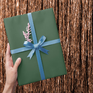 Papier Cadeau Couleur solide vert émeraude foncé
