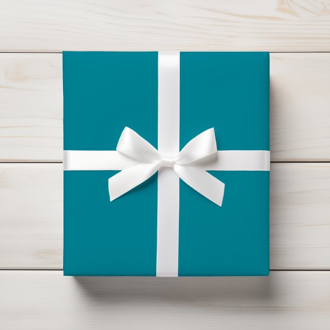 Papier Cadeau Couleur Turquoise vive bleue (Créateur téléchargé)