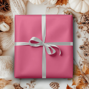 Papier Cadeau Couleur Uni Cerise Classique Élégant Tendanc
