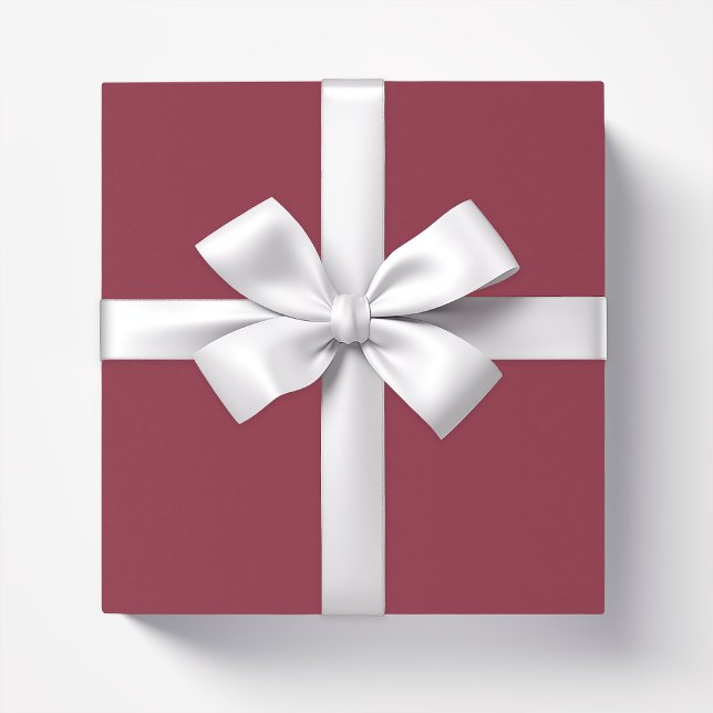 Papier Cadeau Couleur uni Garnet rouge foncé (Créateur téléchargé)