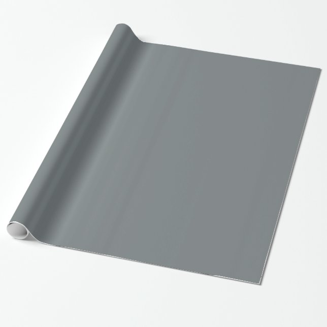 Papier Cadeau Couleur unie : gris charbon (Déroulé)