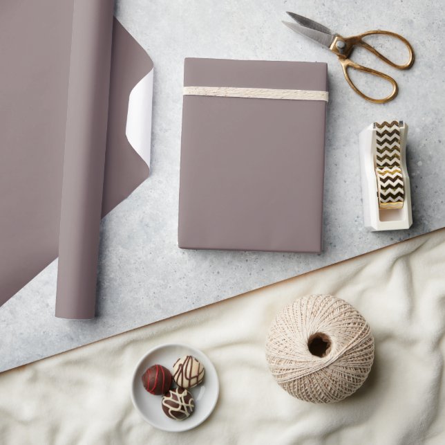 Papier Cadeau Couleur unie Rouge ardoise cannelle (Artisanat)