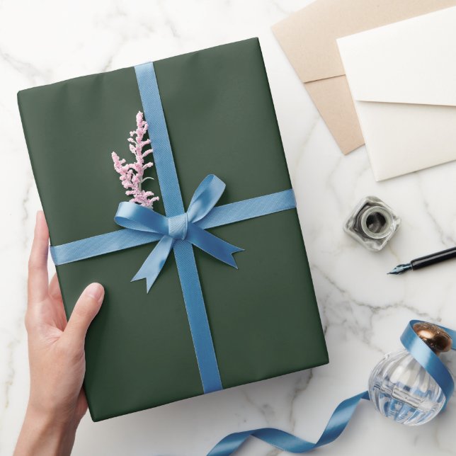 Papier Cadeau Couleur vert Chasseur clair ton (Cadeaux)