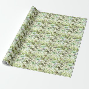 Papier Cadeau Couleur vert vif classique design motif tendance