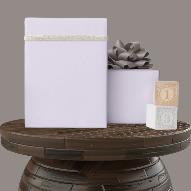 Papier Cadeau Couleur violette de lavande pastel souple et solid (Solid Soft Light Pastel Lavender Purple Color Gift Wrapping Paper)