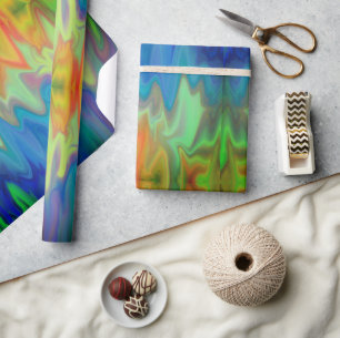 Papier Cadeau Couleurs Ardentes