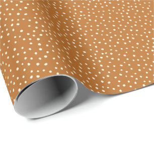 Papier Cadeau Couleurs d'automne pois pointillés