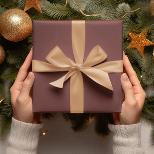 Papier Cadeau Couleurs de tendance - Couleur Brown en acajou - R