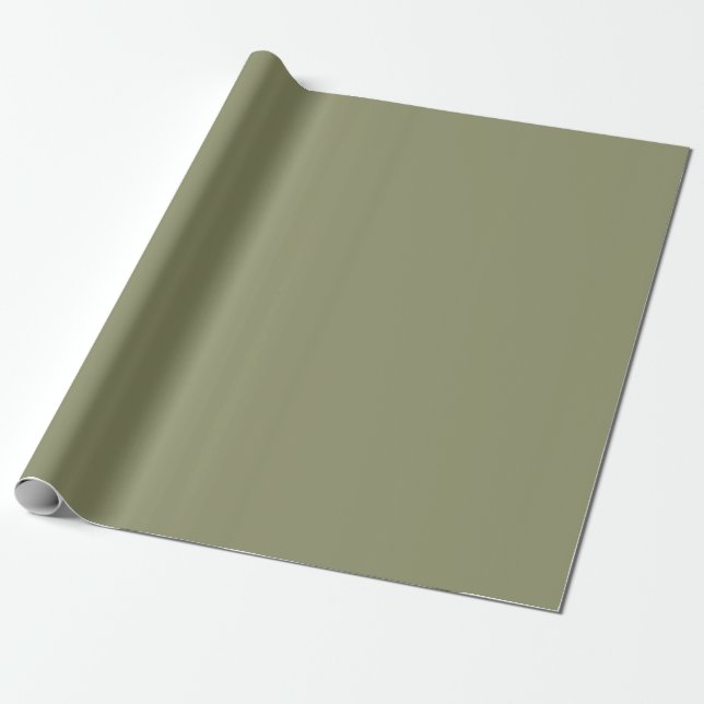 Papier Cadeau Couleurs de tendance - Couleur d'olive - Rouleau s (Déroulé)