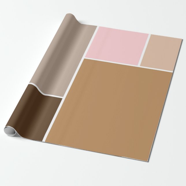 Papier Cadeau Couleurs du coquillage de cône (Déroulé)