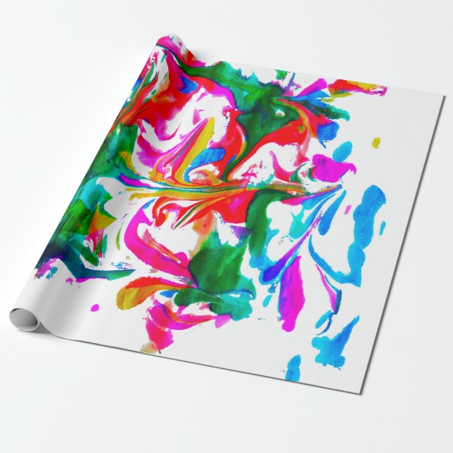 Papier Cadeau Couleurs folles (Déroulé)