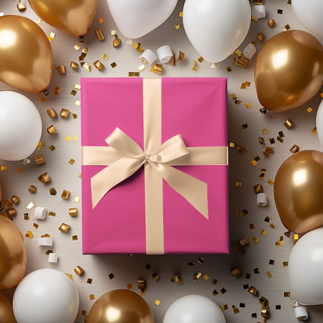 Papier Cadeau Couleurs modernes Neon Rose Purple Papier Envelopp (Créateur téléchargé)