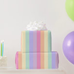 Papier Cadeau Couleurs pastel rayées rose jaune bleu violet<br><div class="desc">Modèle Élégant Personnalisé Best Crafts & Fêtes Fournitures Enveloppement Cadeau / Bleu Jaune Purple Rayé Pastel Couleurs Papier Enveloppement Cadeau.</div>