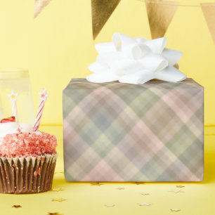 Papier Cadeau Couleurs Pêche Kaki Olive Vert de l'Année