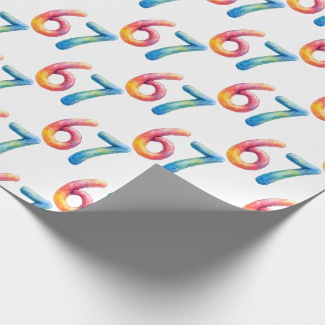 Papier Cadeau Couleurs Vives 67 Sans Signification Blanche (Coin)