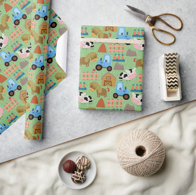 Papier Cadeau Country Farm Life (Artisanat)
