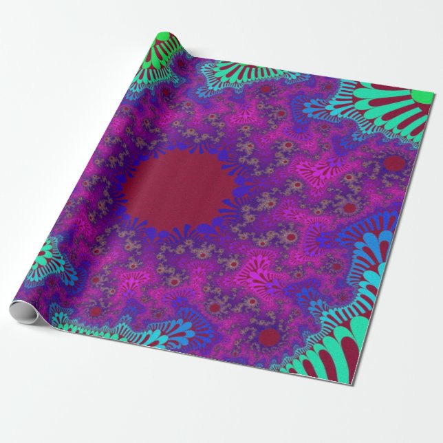Papier Cadeau Coup de soleil de l'éclaboussure de raisin (Déroulé)