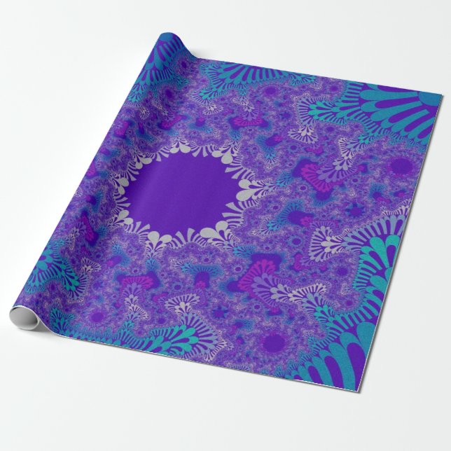 Papier Cadeau Coup de soleil de pureté bleue (Déroulé)