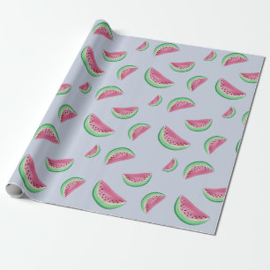 Papier Cadeau Coupe d'aquarelle de pastèque