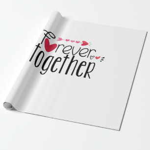 Papier Cadeau Couple Cadeau Forever Ensemble